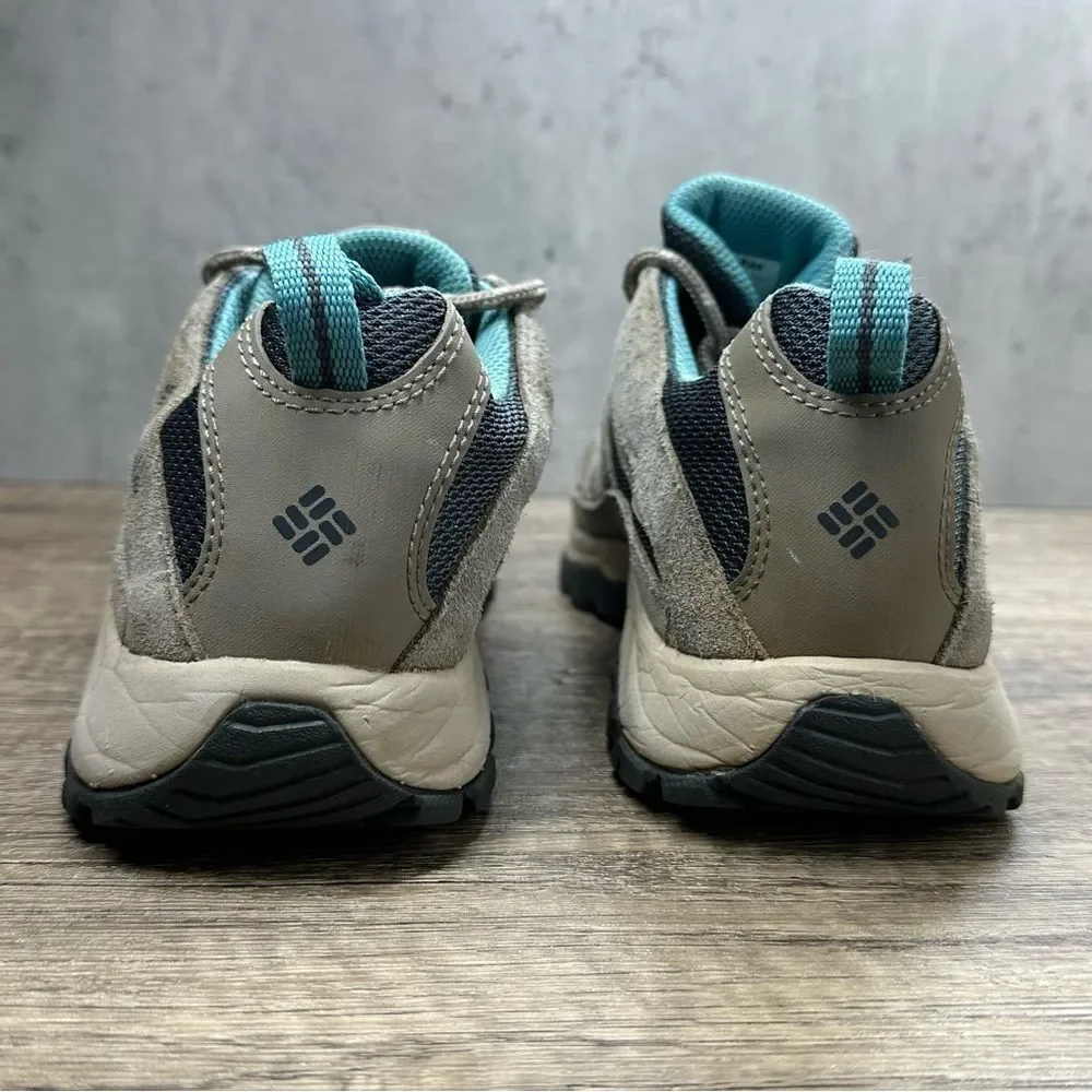 Columbia~Women's~Crestwood Low Hiker Shoes Waterproof Gray/Blue~Size‎ 7